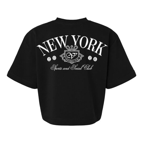SOCIAL CLUB - WOMEN'S BOXY FRENCH TERRY T-SHIRT Thumbnail