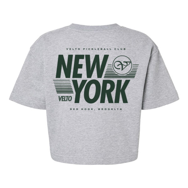 RED HOOK, BROOKLYN - WOMEN'S BOXY FRENCH TERRY T-SHIRT Thumbnail